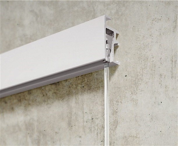 Newly R20 Rail White 2m Picture Hanging System Rail