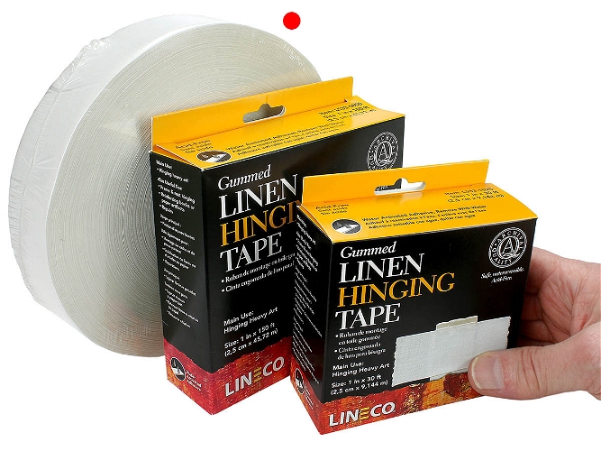 Lineco Fine Acid Free Cloth Tape Gummed 38mm x 91m