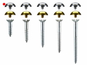 Mirror Screws Dome 19mm x 4.2mm Chrome pack 20