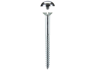 Mirror Screws Dome 50mm x 4.2mm Chrome pack 50