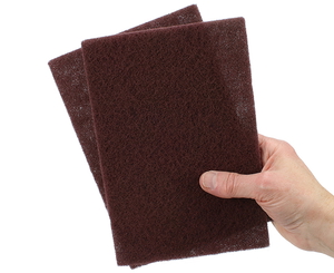 Plastic Abrasive Pad Maroon Very Fine 2 pads