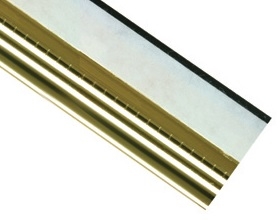 Victorian Slips Self Adhesive Polished Brass 20 Lengths