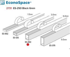EconoSpace ES 250 6mm Black pack 18m Spacer
