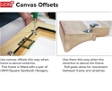Canvas Offsets 1 hole 9mm Pack 100