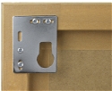 keyhole hanger fitted to picture frame