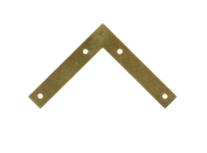 L Plates 48mm Brass Plated Pack 20