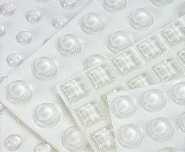 Bumpers Clear Soft Dome 8.5mm x 2.2mm tall 390 pack