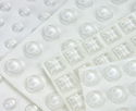 Bumpers Clear Soft Dome 9.5mm x 3.8mm tall 432 pack