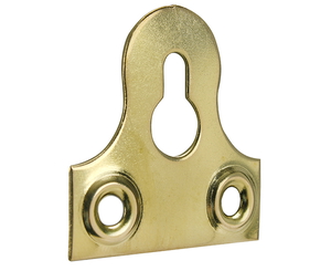 Keyhole Mirror Plates 38mm Solid Brass pack 100