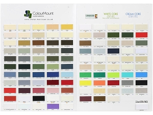 Colourmount Fold Out Wall Hanging Samples Chart