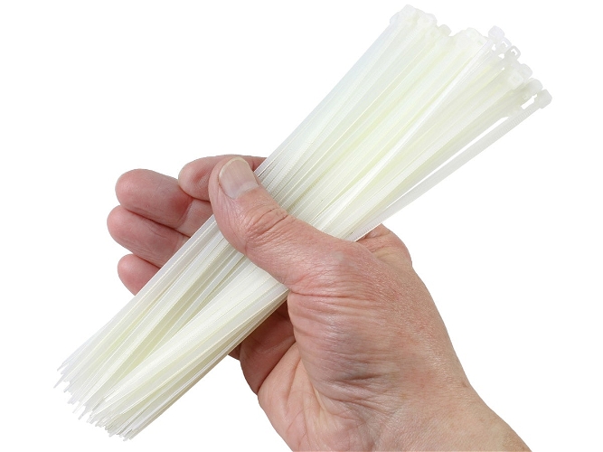 Miniature Cable Ties 200mm Natural 100 pack