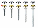 Mirror Screws Dome 19mm x 4.2mm Brass pack 50