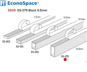 EconoSpace ES 375 9.5mm Black pack 18m Spacer