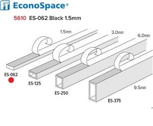 EconoSpace ES 062 1.5mm Black pack 31m Spacer