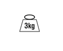 Alfa 2 Hole press fix Hinged hanger Black pack 200