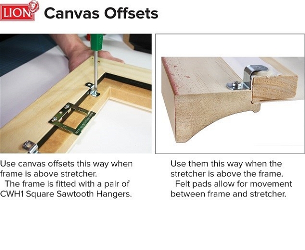 Canvas Offsets 2 hole 25mm Pack 100