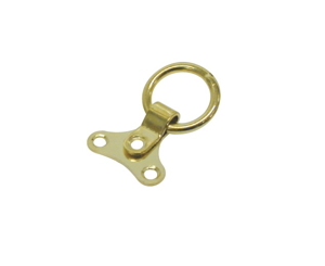 3 Hole Plate Ring 19mm Brass Plated pack of 50   