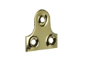 3 Hole Mirror Plates 25mm Solid Brass pack 100