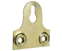 Keyhole Mirror Plates 38mm Brass Plated pack 100