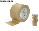 Superpaper Self Adhesive Brown Tape 75mm x 66m 1 roll