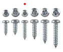 Wood screws 13mm x 3mm Pan head Pozi Steel ZP pack 200