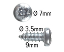 Wood Screws Pozi 3.5 x 9mm 200