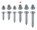 Wood screws 13mm x 3.5mm Pan head Pozi Steel ZP pack 200