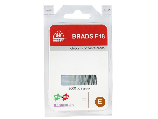 ro-ma T-Head F18 Brads Blister 2000      