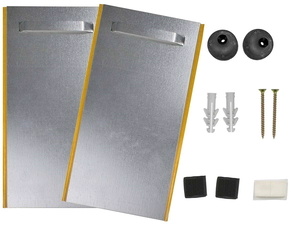 Panel Hanging Plates 200mm x 100mm Self Adhesive Kit with wheels