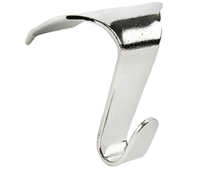 Picture Rail Hook 44mm x 40mm Silver 10 pack
