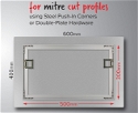 Double Plate System Plates for Aluminium Frames 100 pairs