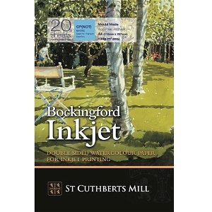 Bockingford Inkjet White Textured Double-sided 190gsm A4 Pack of 20 sheets    