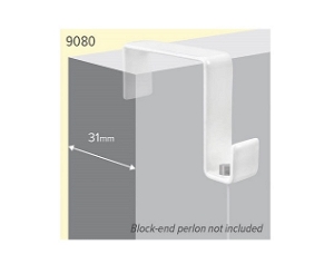 Panel Over Hooks for panels up to 31mm White pack 10