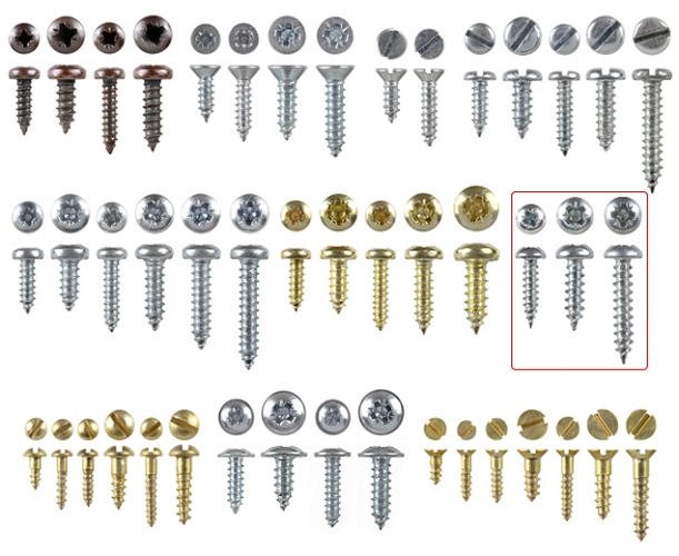 Wood screws 13mm x 3.5mm Pan head Pozi Twin thread Steel ZP pack 200