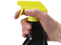 glass cleaner in a spray bottle