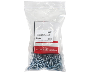 Pozi Countersunk Screws 2.5mm x 32mm & Wall Plugs 100 pack