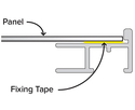 3mm 'Aluminium AP92' Matt White Length Frame Moulding