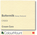 ColourMount Buttermilk 1.25mm Cream Core Heavy Textured Mountboard 1 sheet