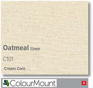 ColourMount Oatmeal Linen 1.25mm Cream Core Linen Mountboard 1 sheet