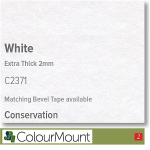 Colourmount Conservation White Core Extra Thick 2.0mm White Mountboard 1 sheet