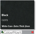 ColourMount Black 2mm White Core Mountboard 1 sheet