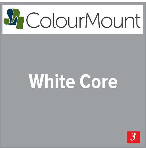 ColourMount Black 2mm White Core Mountboard 1 sheet