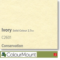 Colourmount Conservation Solid Colour 2.7mm Ivory Mountboard 1 sheet