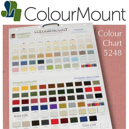 Colourmount Conservation White Core Extra Thick 2.0mm Iced White Textured Mountboard 1 sheet