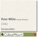 Colourmount Conservation White Core Polar White Heavy Textured Mountboard 1 sheet
