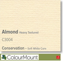 Colourmount Conservation White Core Almond Heavy Textured Mountboard 1 sheet