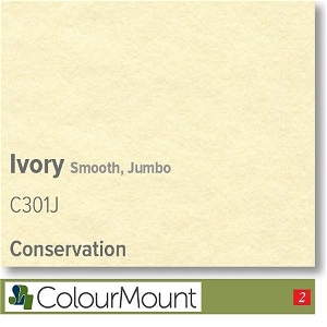 Colourmount Conservation White Core Jumbo Ivory Smooth Mountboard pack 5