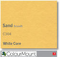 ColourMount Sand 1.4mm White Core Mountboard 1 sheet