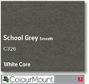 ColourMount School Grey 1.4mm White Core Mountboard 1 sheet