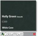 ColourMount Holly Green 1.4mm White Core Mountboard 1 sheet